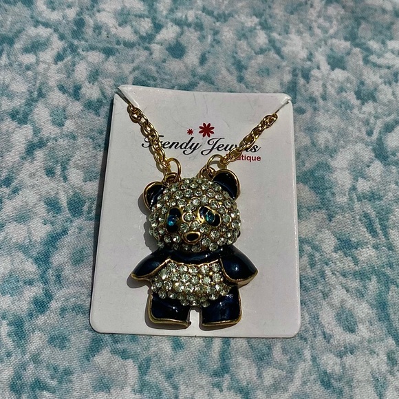 ‼️BOGO SALE‼️ 🐼 Gem Panda Necklace - Picture 2 of 3